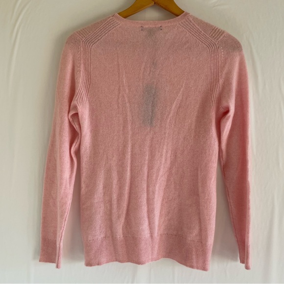 Saks Fifth Avenue Baby Pink Cashmere Sweater Size S - Picture 6 of 11